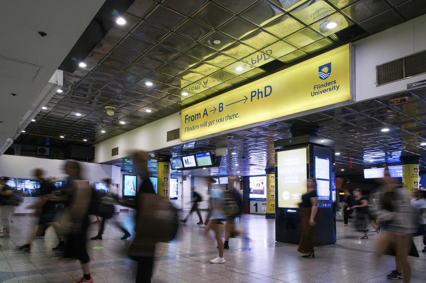 JCDecaux Adelaide train station domination brand takeover 