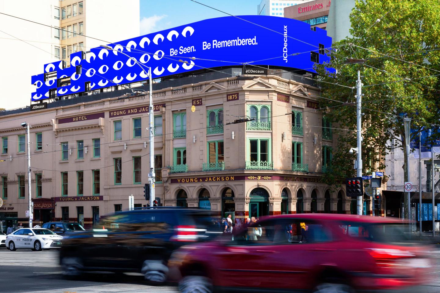 Digital large format advertising space by JCDecaux in Melbourne