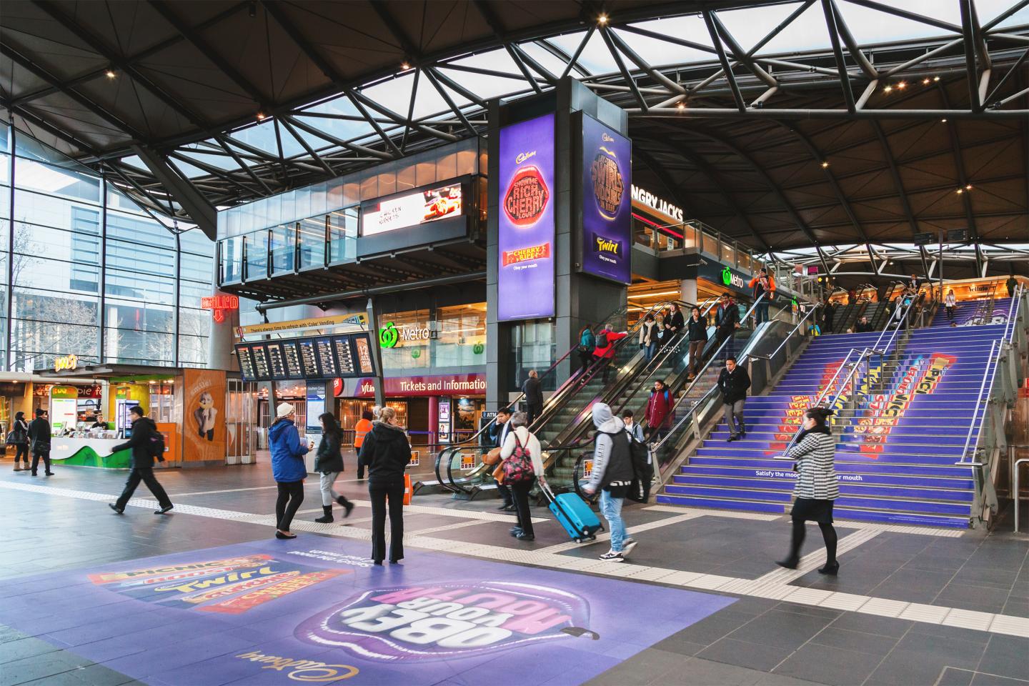JCDecaux Melbourne station domination brand takeover 