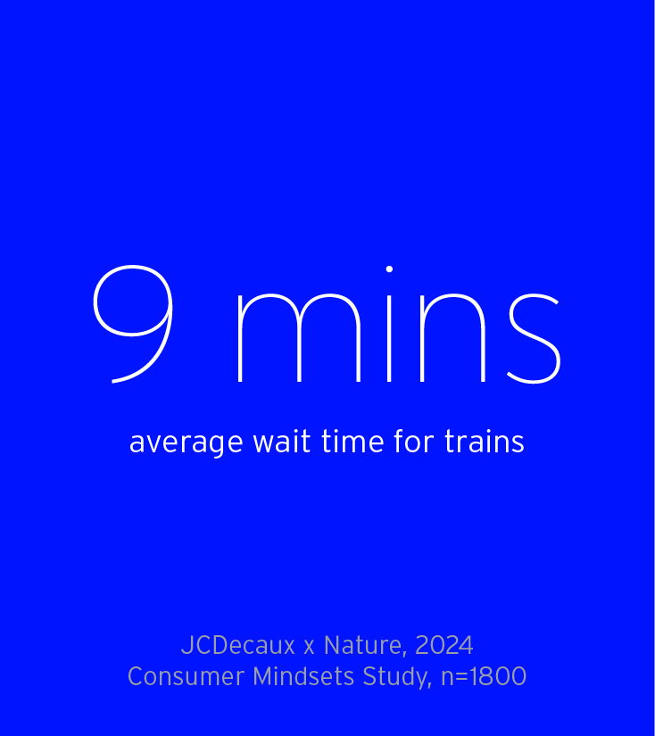 JCDecaux Cross Track rail advertising