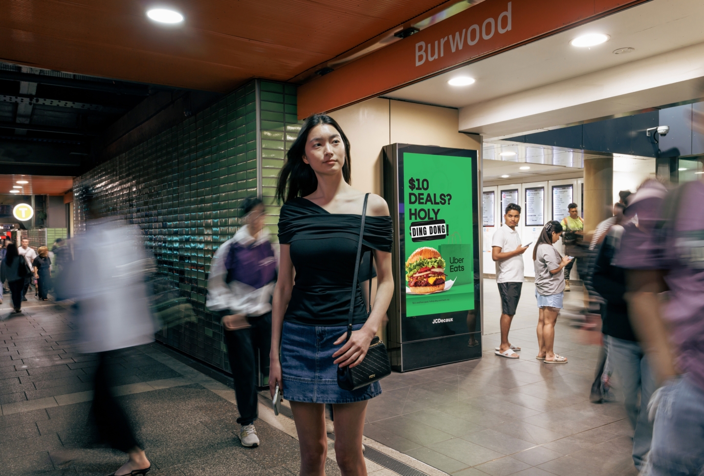JCDecaux Australia night time economy outdoor advertising Burwood Sydney