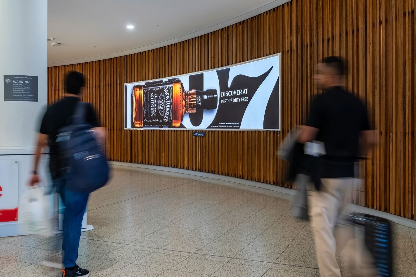 JCDecaux advertising at Perth airport Australia