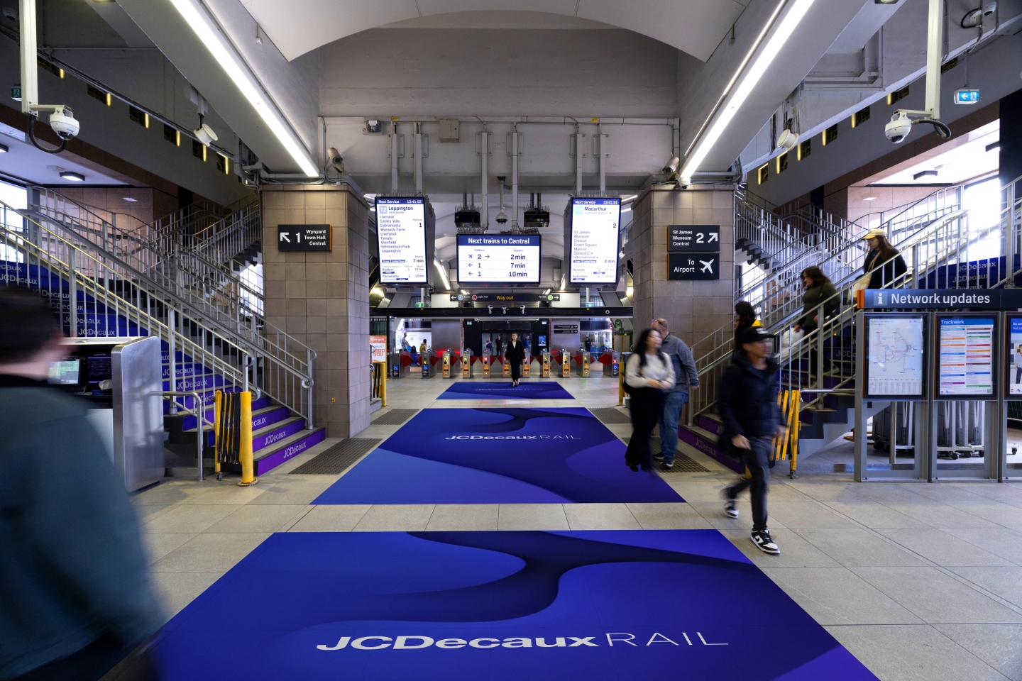 JCDecaux out of home advertising at Sydney rail stations