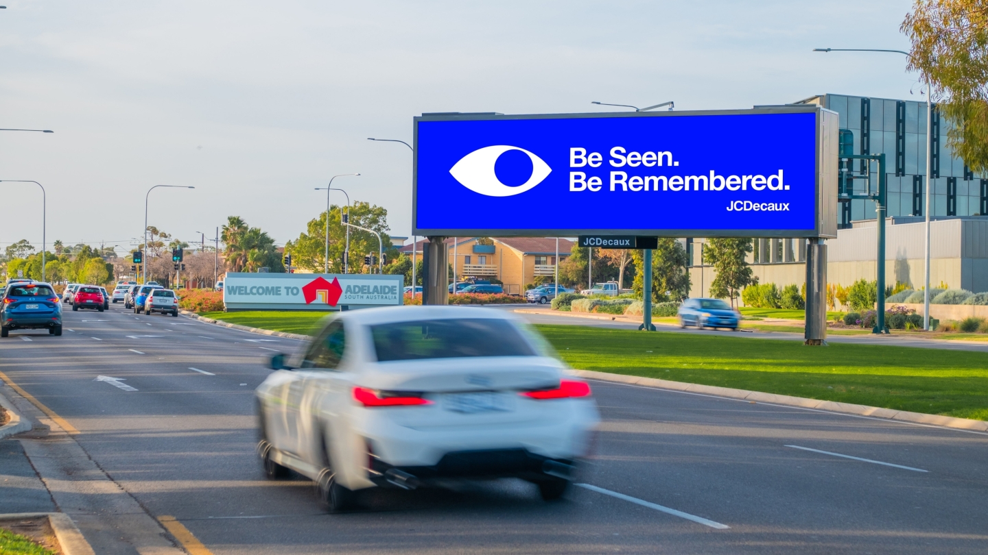 JCDecaux outdoor advertising large billboard Adelaide Airport Sir William Drive