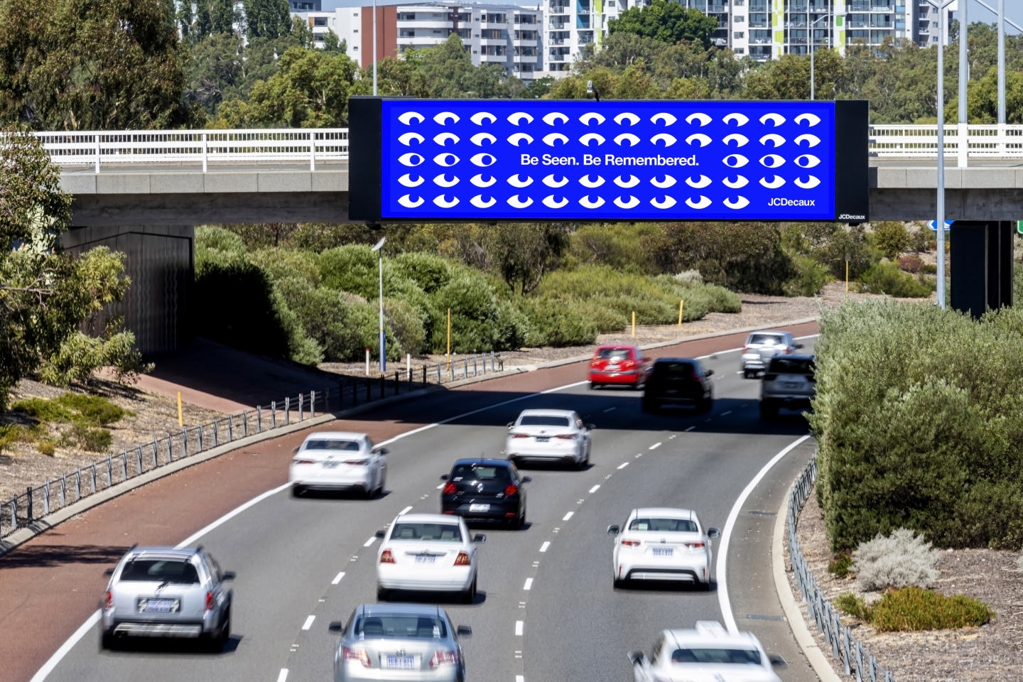 JCDecaux large roadside advertising billboard Perth Australia 