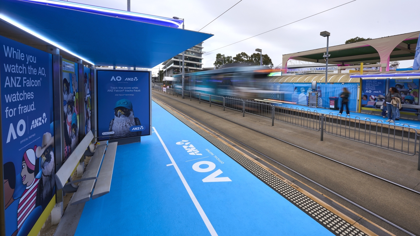 JCDecaux Australia immersive brand experience tram stop melbourne