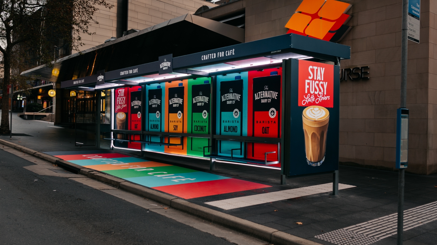 JCDecaux special build bus shelter brand immersion