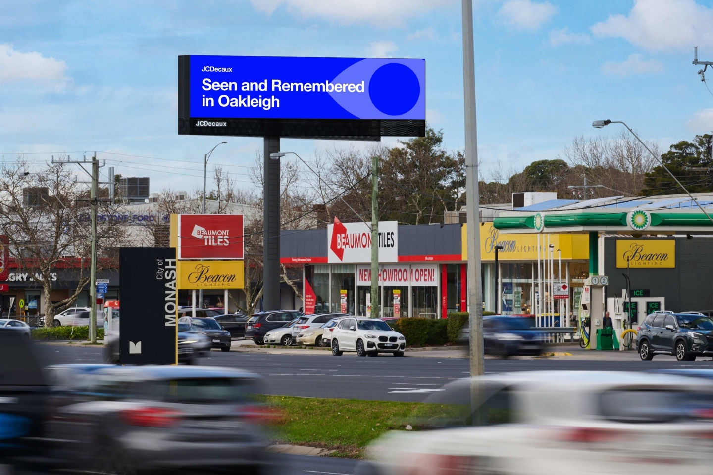 JCDecaux Australia billboard near Chadstone Shopping Centre Victoria 