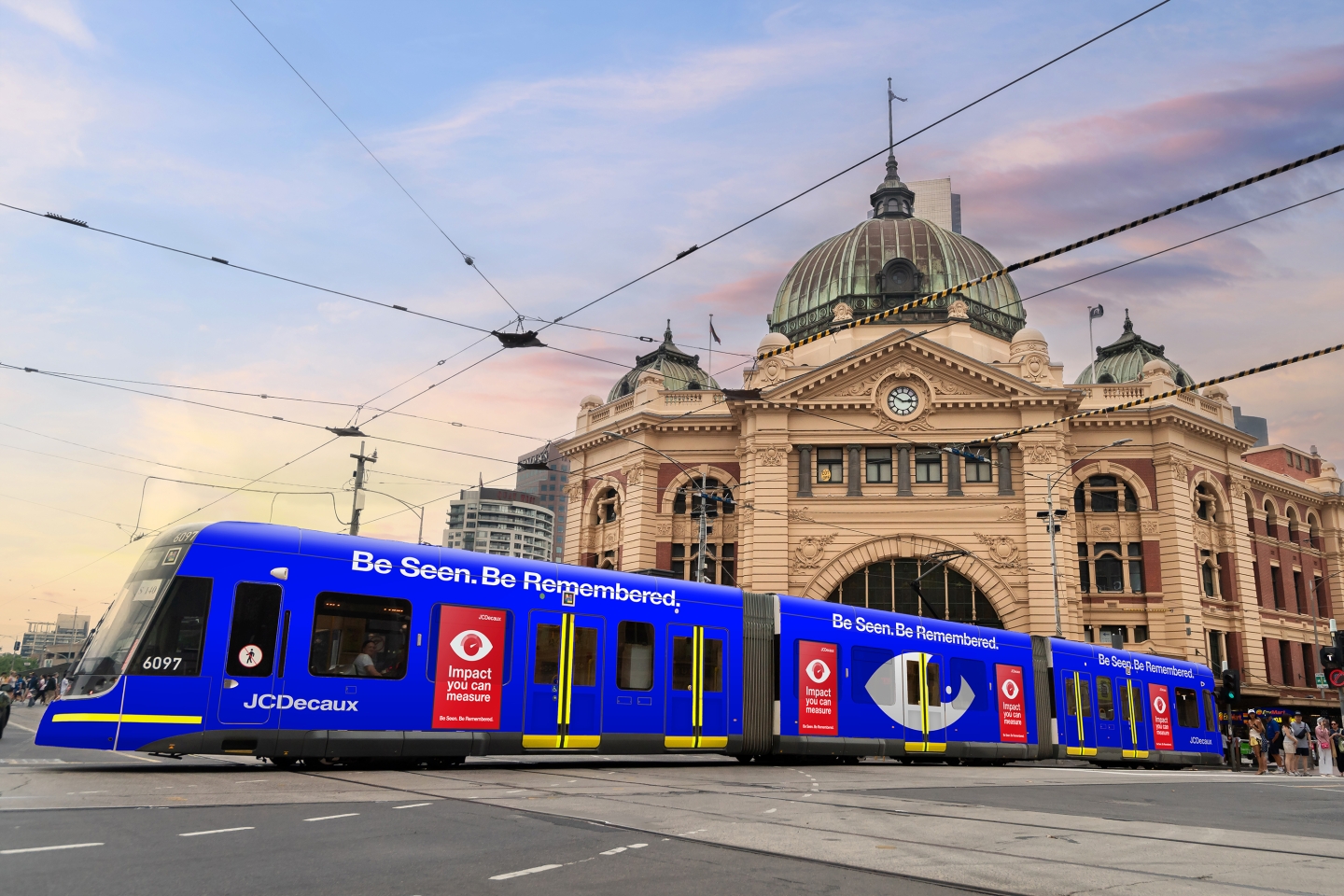 JCDecaux Australia outdoor advertising melbourne tram wrap flex