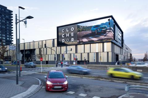 Auto festival- cloche d'Or- shopping mall- Luxembourg - expérience - 2026 - Big Led - Peugeot