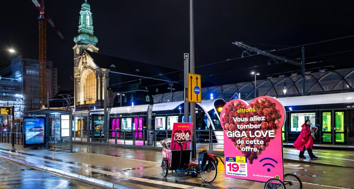Saint Valentin - Eltrona - Giga Love - JCDecaux Luxembourg - 2026 
