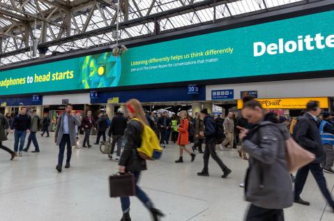 JCDecaux UK Rail Waterloo Deloitte Digital