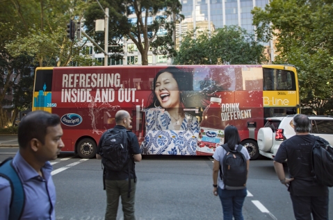 JCDecaux - Sydney Bus Ocean Spray Side