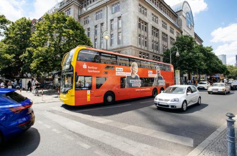 JCDecaux - Tramway - Berlin Bus Berliner Sparkasse