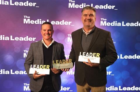 JCDecaux UK wins three top honours at the prestigious Media Leader Awards - Dallas Wiles & Chris Collins