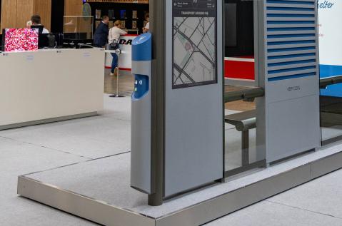 JCDecaux's diffuser on Le Bus Shelter in Vivatech 2026