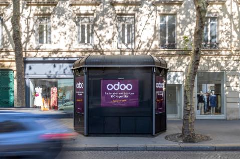 Odoo campaign in Paris - Nurture programme by JCDecaux