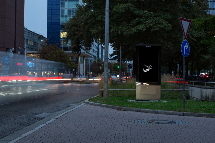 A DOOH Exploration by Wall on a digital panel in Freiburg