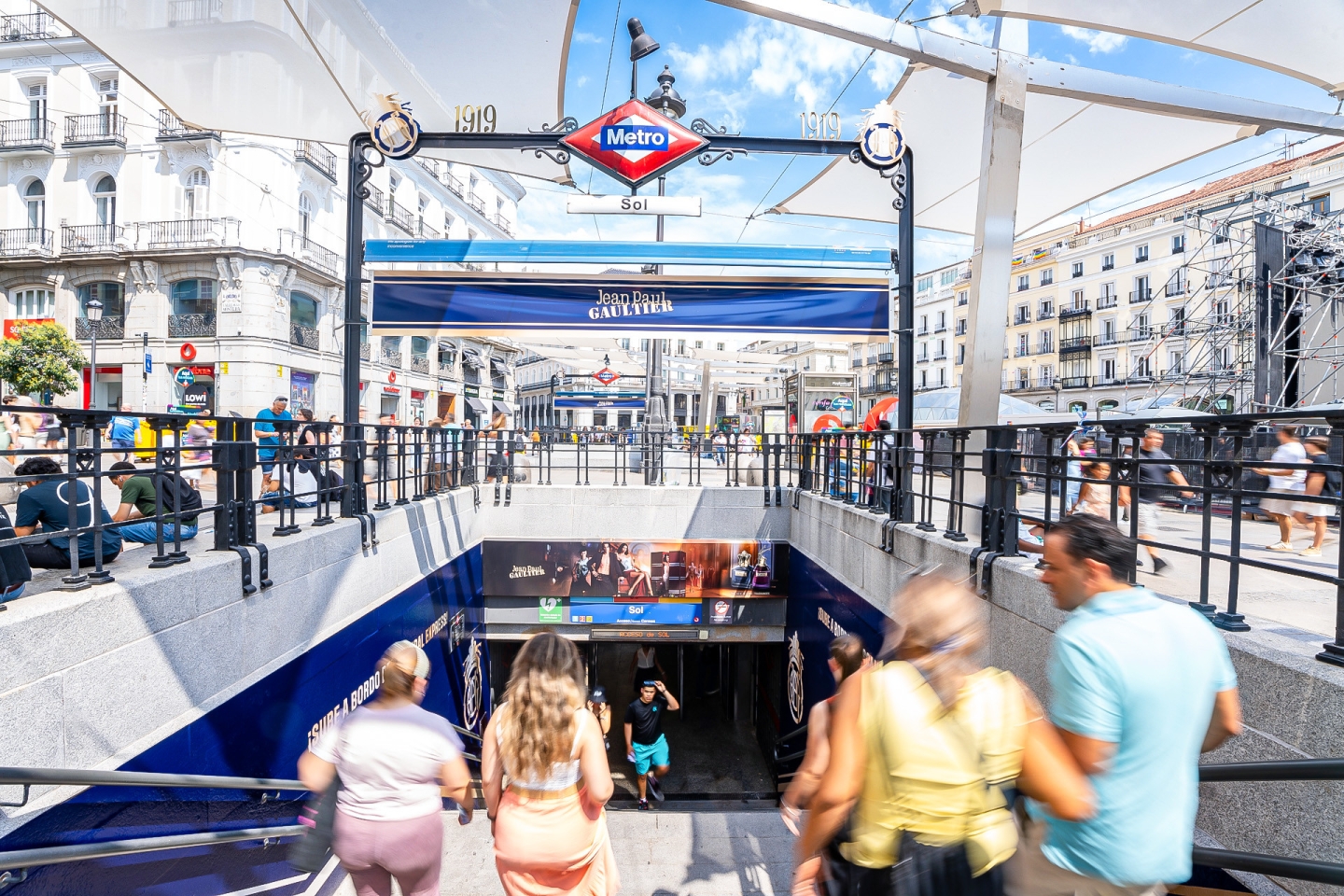 Jean-Paul Gauthier Campaign by JCDecaux in Sol Station Madrid