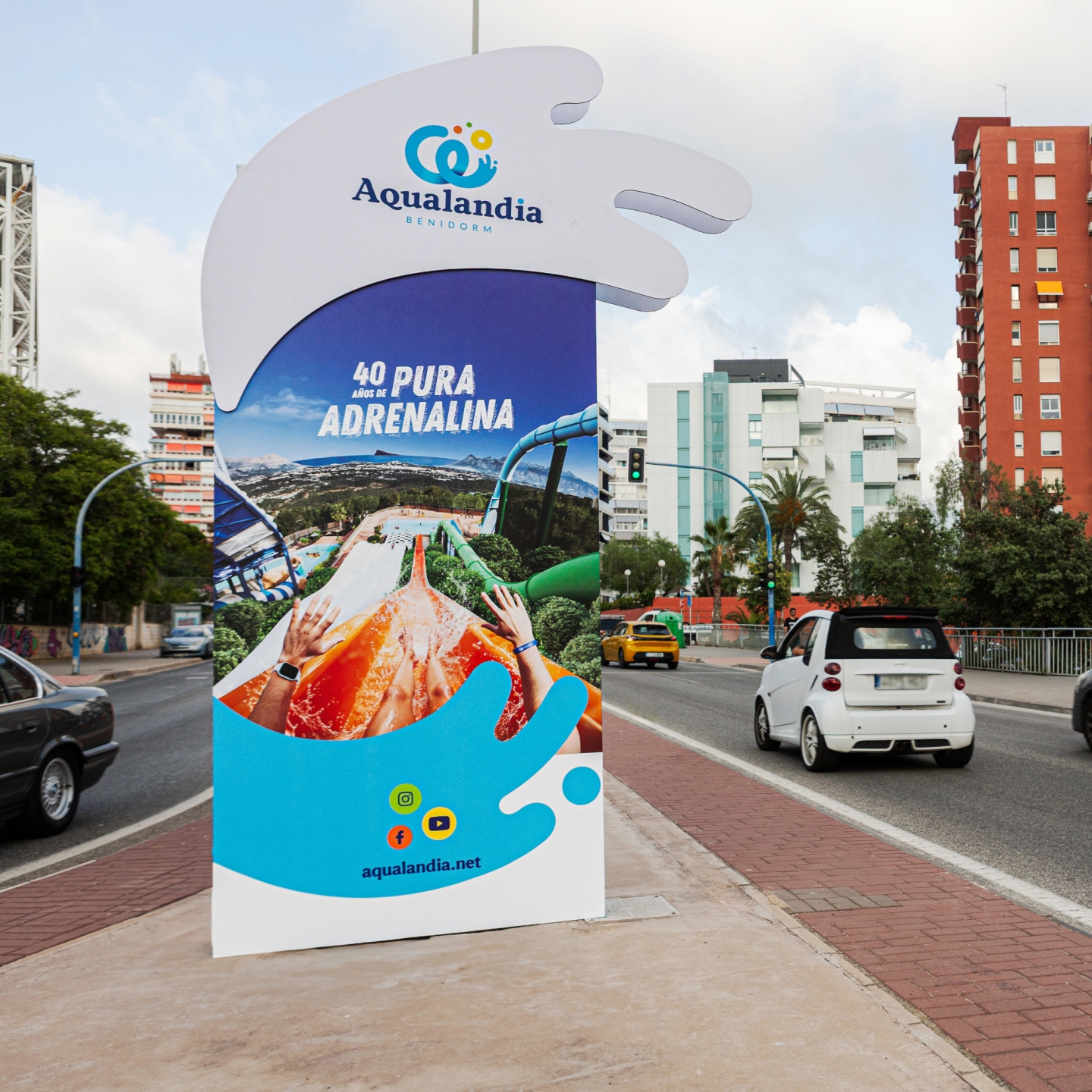 JCDecaux's CIP for Aqualandia Campaign in Alicante Spain