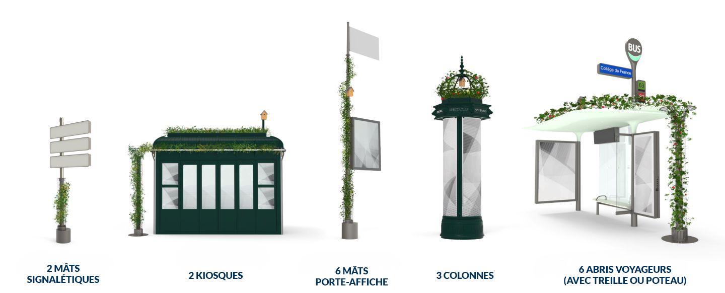 biodiversité paris JCDecaux mobilier urbain 