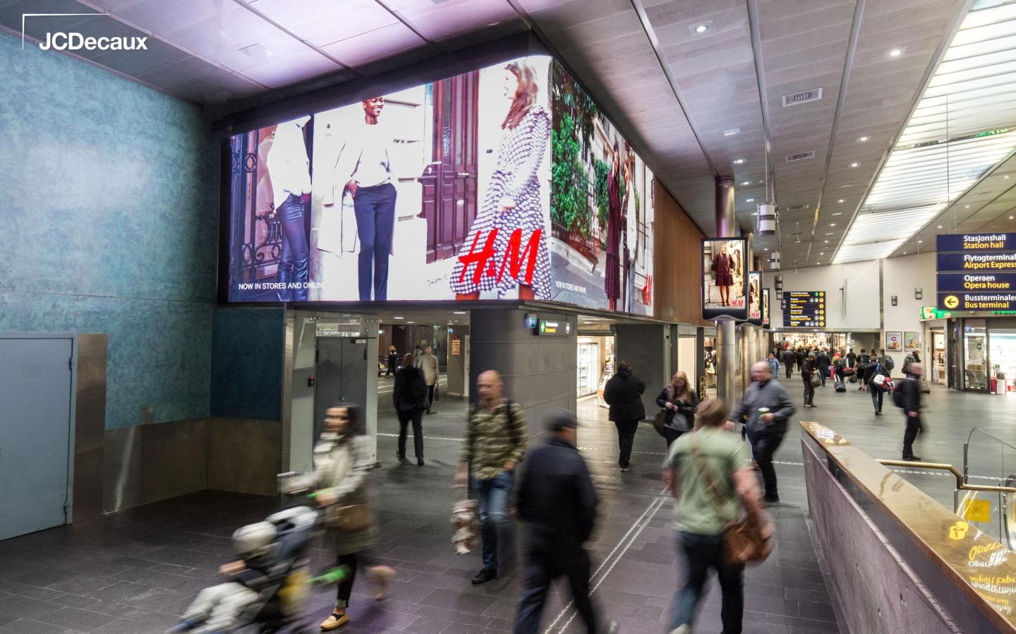 Communication extérieure OOH et DOOH, en Norvège avec Bane NOR - JCDecaux