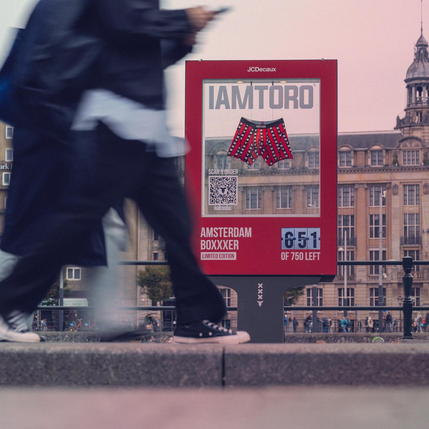 The Street Furniture counter for IAMTORO Campaign in partnership with JCDecaux
