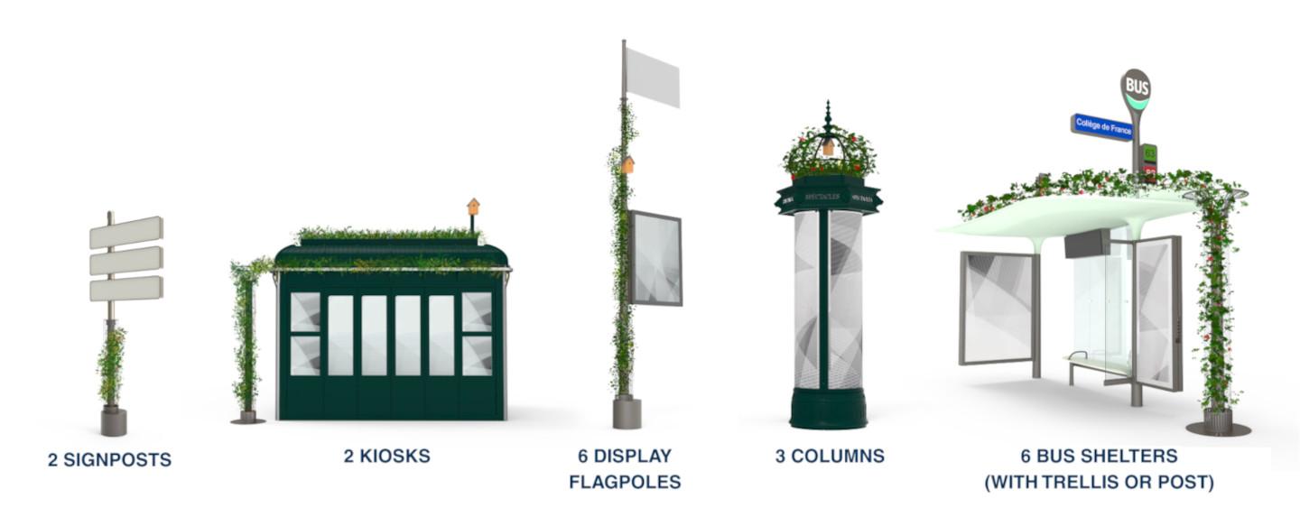 biodiversité paris JCDecaux mobilier urbain 