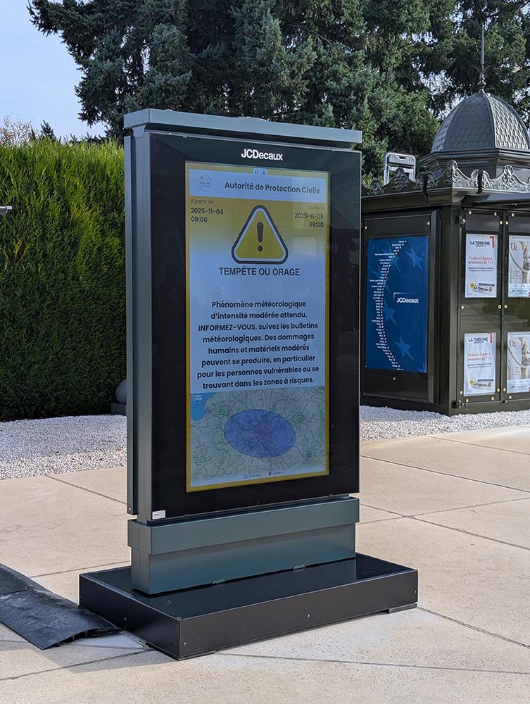 Aware - Système d’alerte publique européen avec JCDecaux