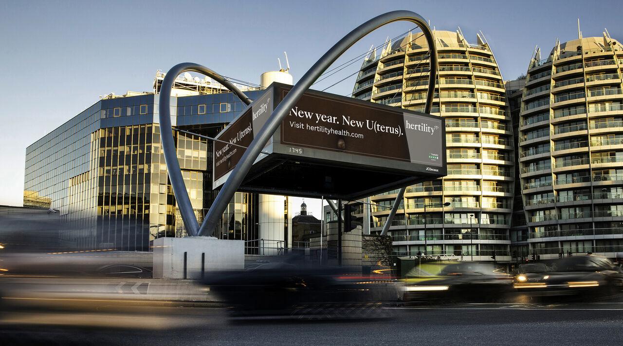 Hertility campaign in the UK - Nurture programme by JCDecaux