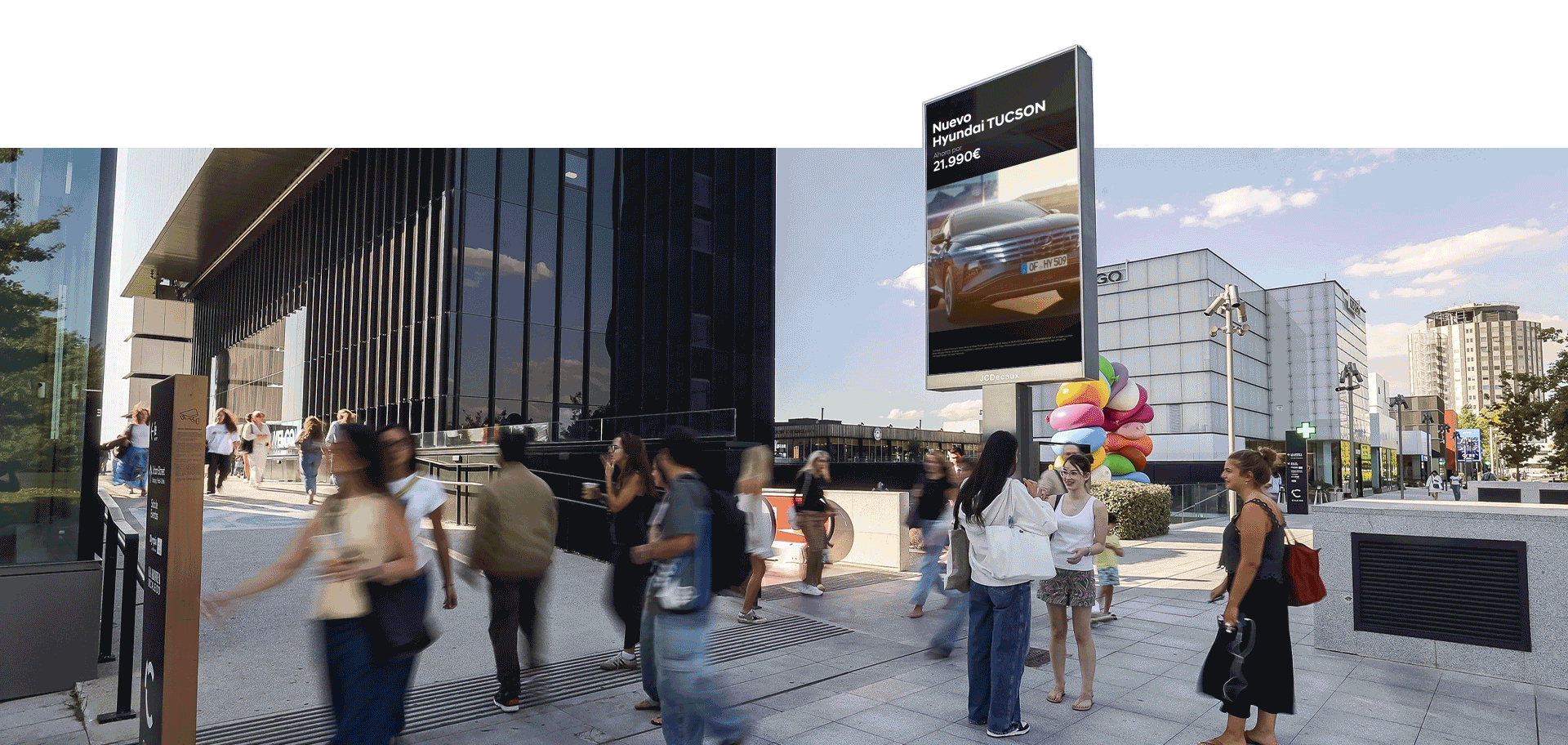 Campaña de Hyundai en Caleido Madrid