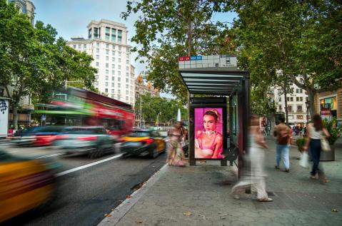 Marquesina digital en Barcelona