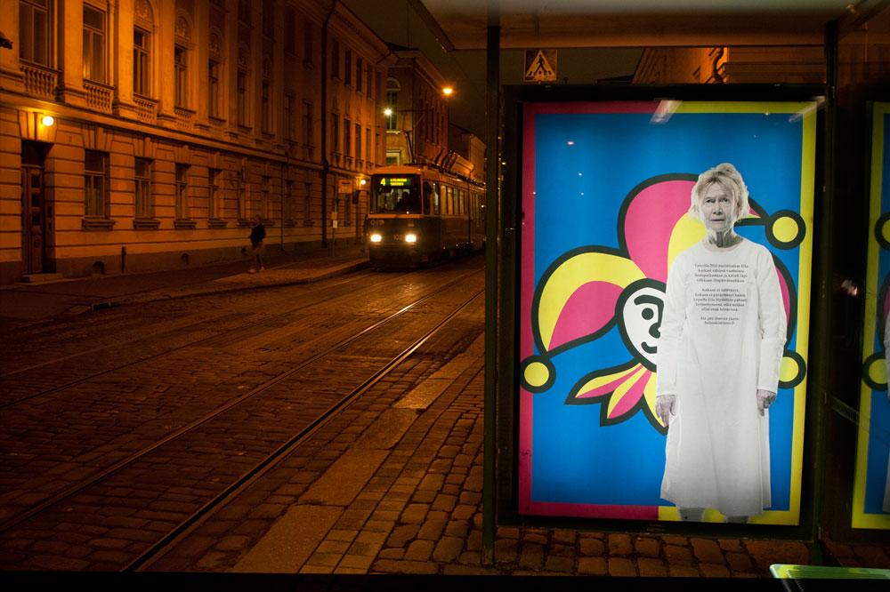 HelsinkiMissio julisteellaan Eila