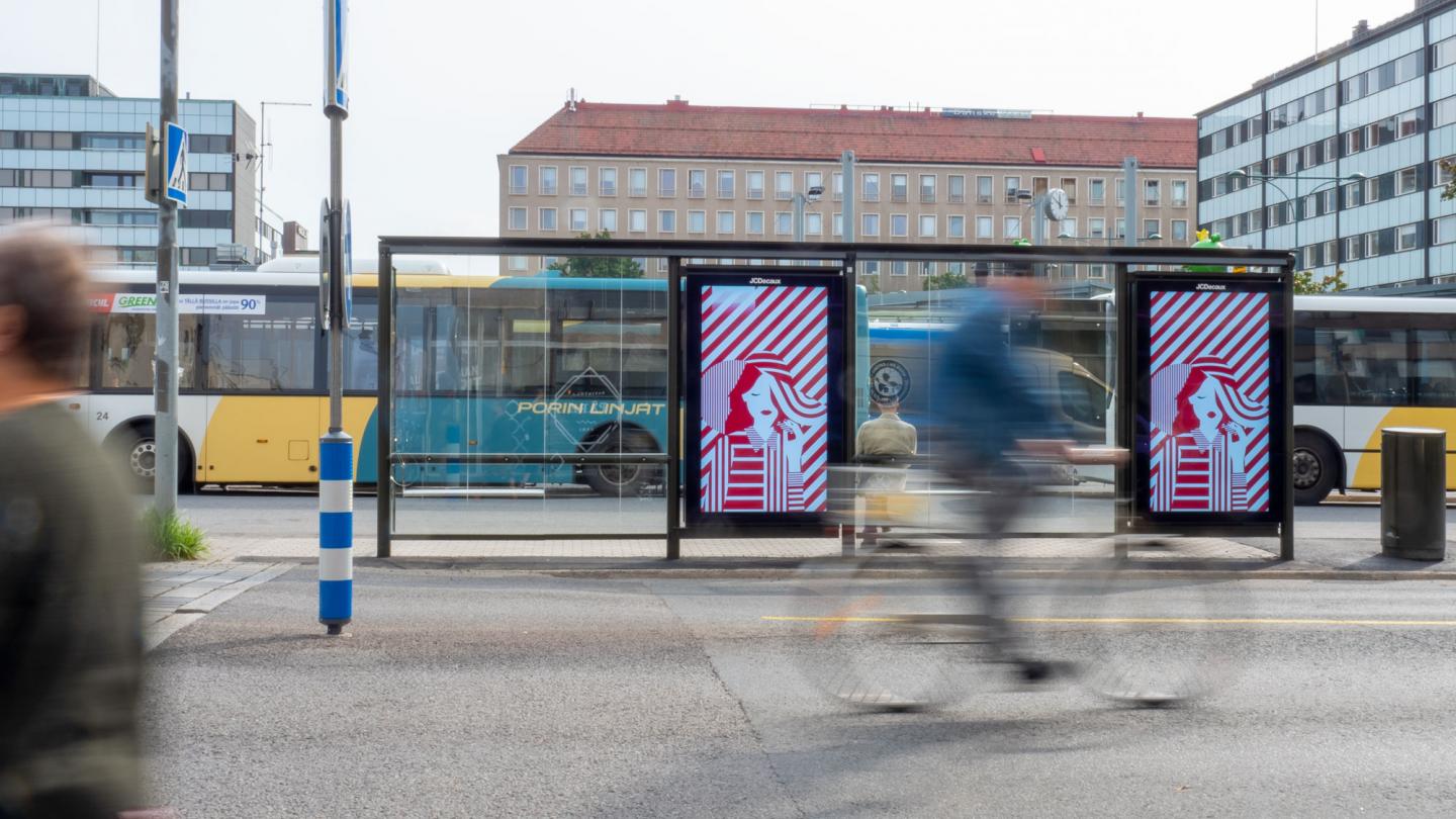 diginäytöt porissa torilla