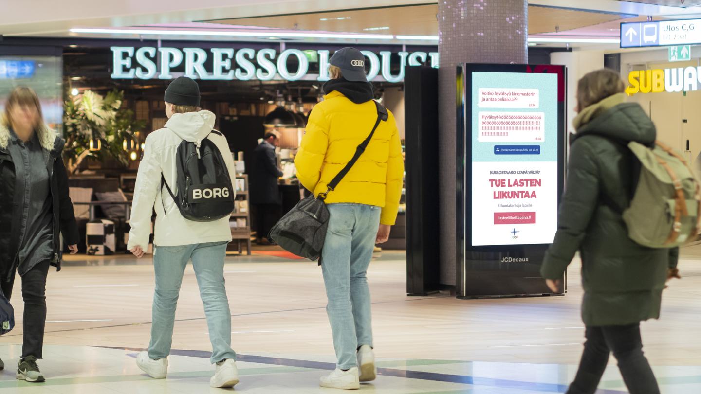 opintoputki ulkomainos digitaalinen näyttö