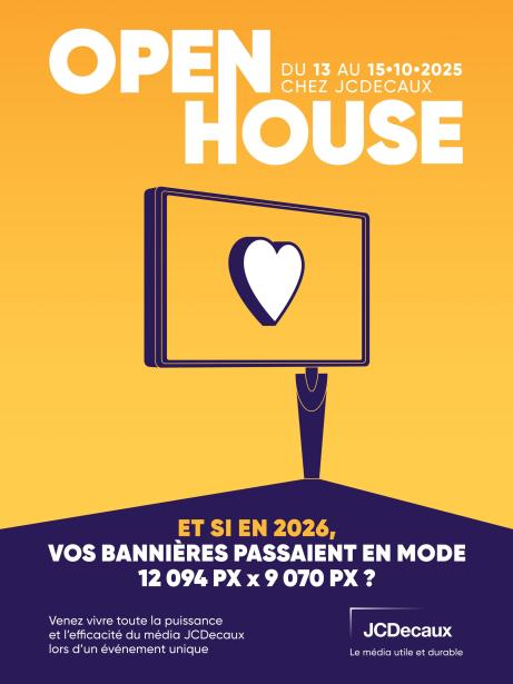 L’Open House JCDecaux revient du 13 au 15 octobre 2025
