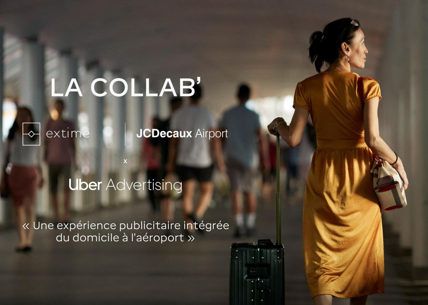 Extime JCDecaux Airport x Uber Advertising : une visibilité inédite pour les marques tout au long du parcours passager