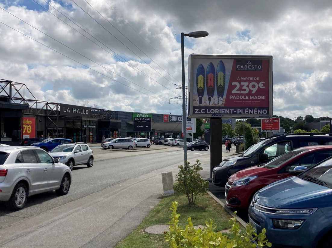 Une campagne d'affichage pour Cabesto sur un 8m2 par JCDecaux à Lorient