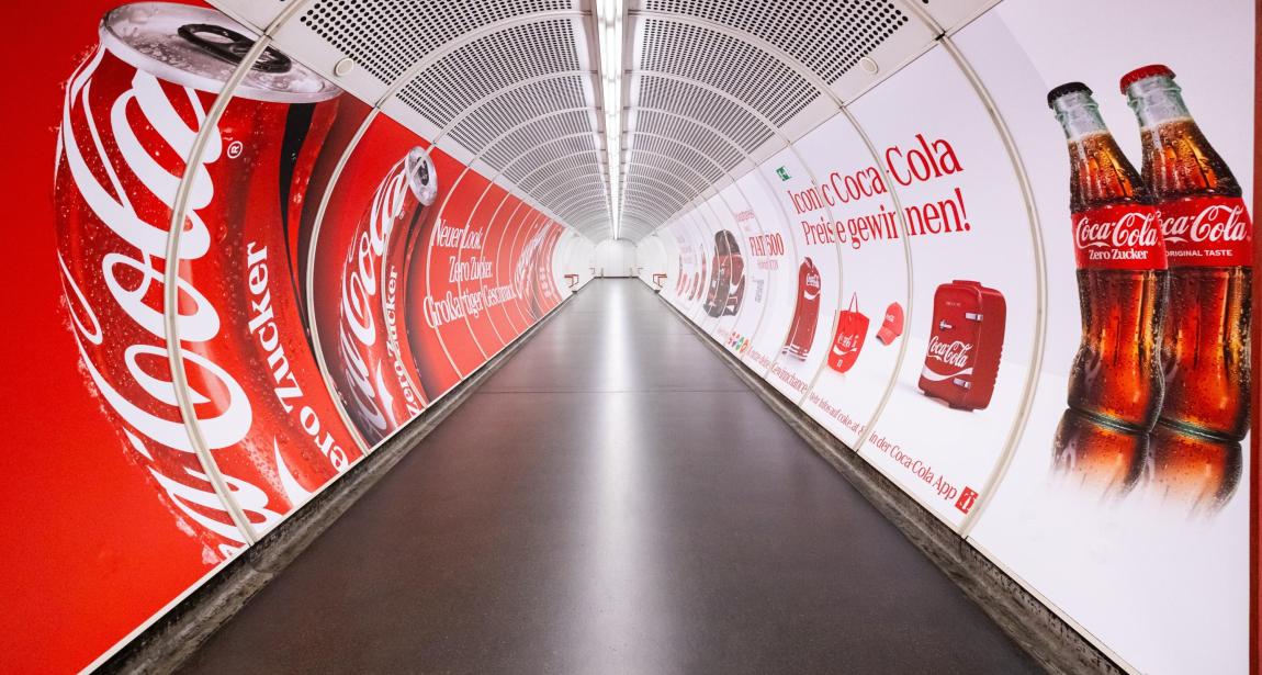 Coca Cola Brand Area Hauptbahnhof