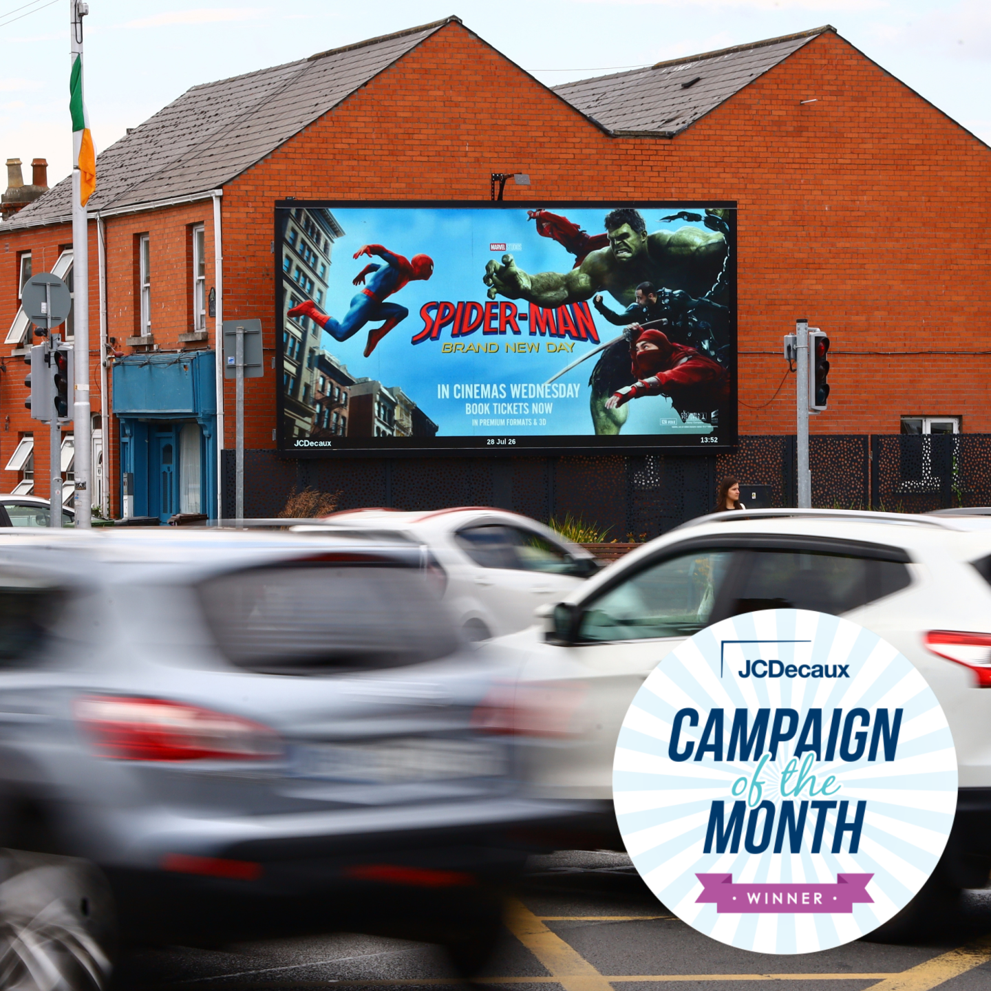 Spiderman: Brand New Day wins JCDecaux's Campaign of the Month