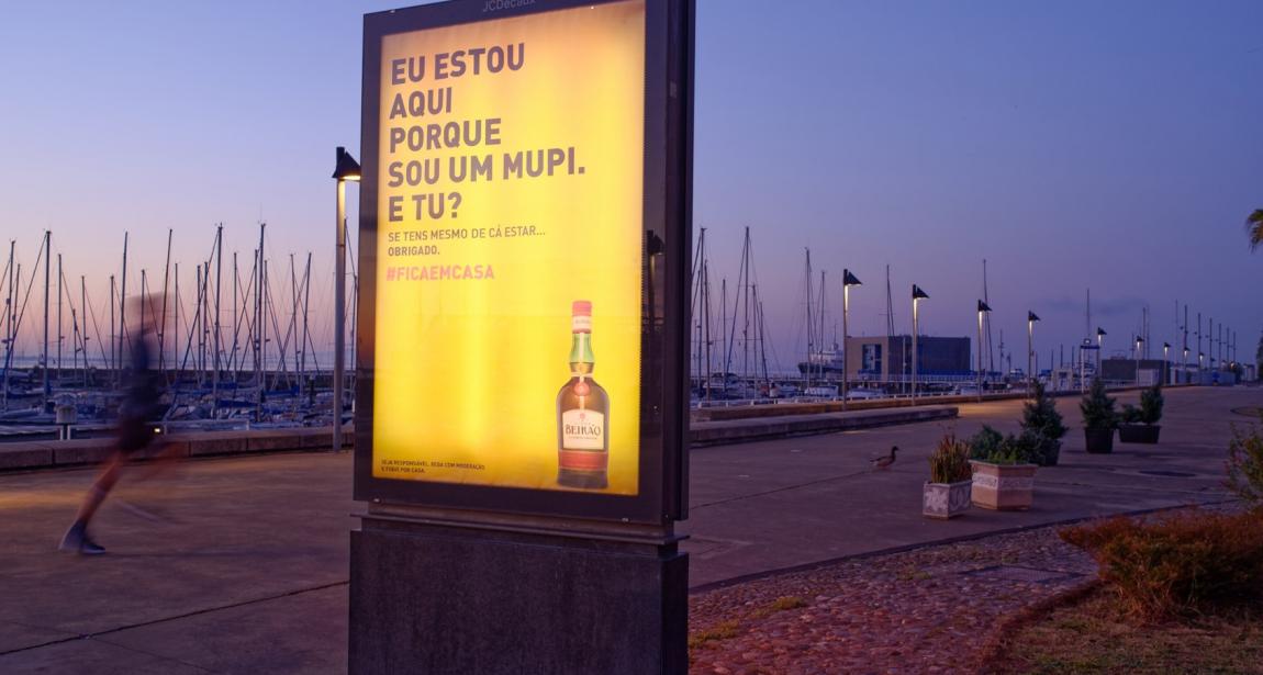 Campanha "Eu estou aqui porque sou um Mupi", do Licor Beirão