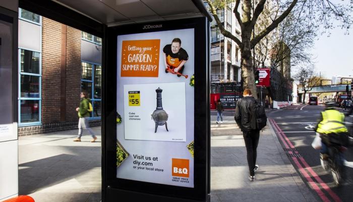 B&Q reacts to good weather with dynamic campaign | JCDecaux UK