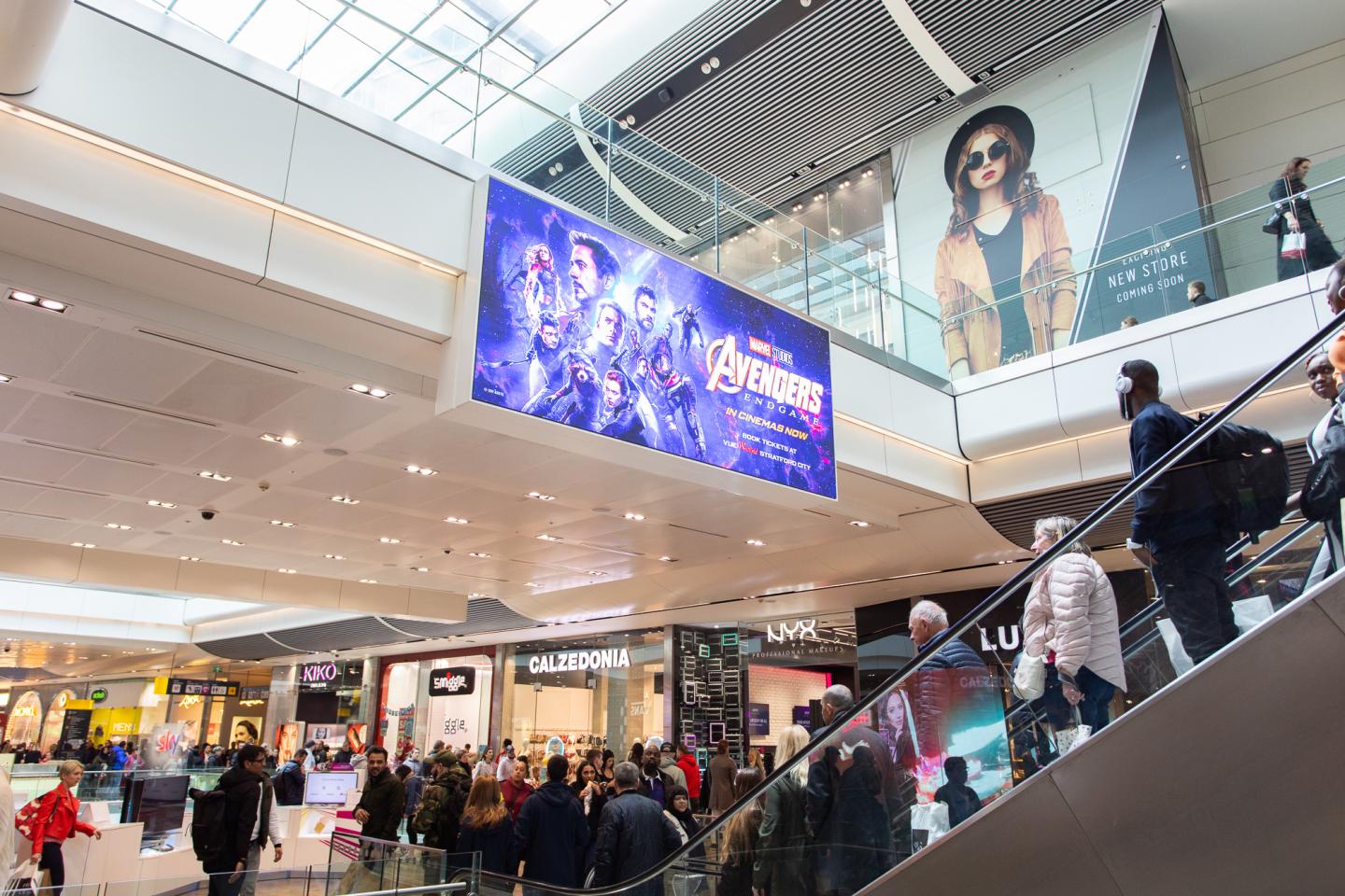 Westfield Stratford City Landscape Digital Screens JCDecaux UK