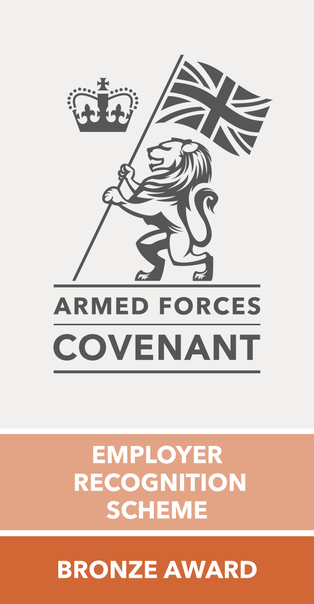 Armed Forces Covenant Employer Recognition Scheme Bronze Award Logo