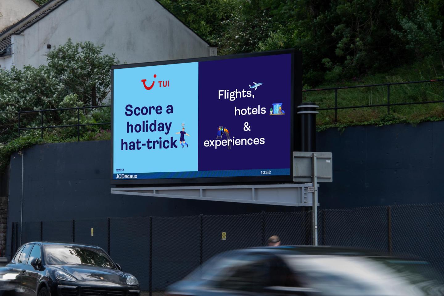 billboard advertising showcasing a campaign from TUI