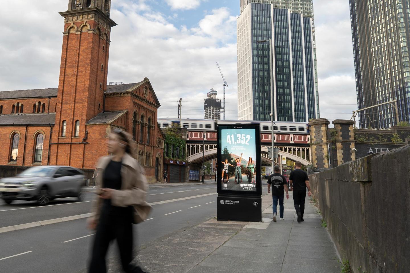 Manchester Out-of-Home ad city backdrop