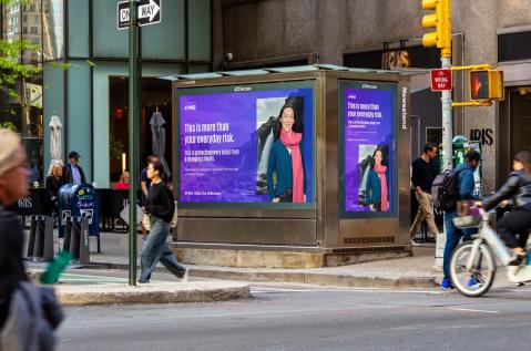 KPMG Advertising on JCDecaux NYC Newsstand for Climate Week NYC by Climate Group