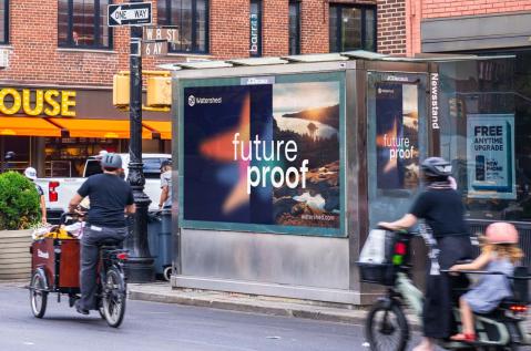 Watershed Advertising on JCDecaux NYC Newsstand for Climate Week NYC by Climate Group