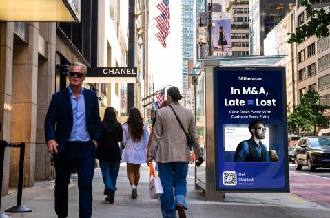 Athennian JCDecaux NYC Bus Shelter Advertising