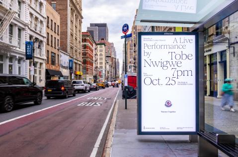 Moncler Rockefeller Center Bus Shelter JCDecaux OOH Advertising